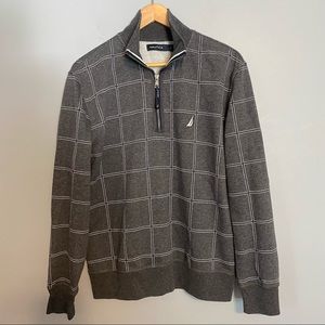 NAUTICA men’s half zip up pullover sz M